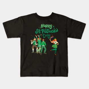 Happy St. Patrick Day - Girl's Party Kids T-Shirt